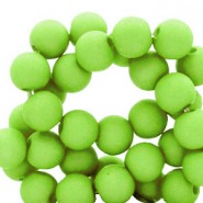 Acrylic beads 6mm round Matt Spring green